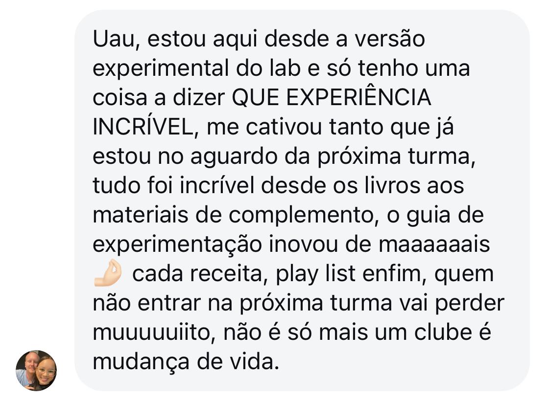 Depoimento de aluno do Laboratório de Papel